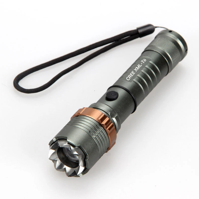 

Rechargeable LED Flashlight 18650 8000LM Torch Powerful 4 Modes Zoomable Tactical XML T6 Outdoor Camping Direct Charge Lanterna