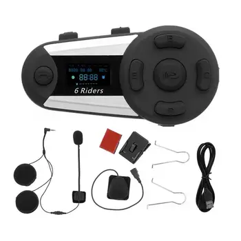 

Motorcycle intercom T20S Motorcycle Helmet Bluetooth Interphone Full-duplex Intercom Headset with Display Screen bluetooth
