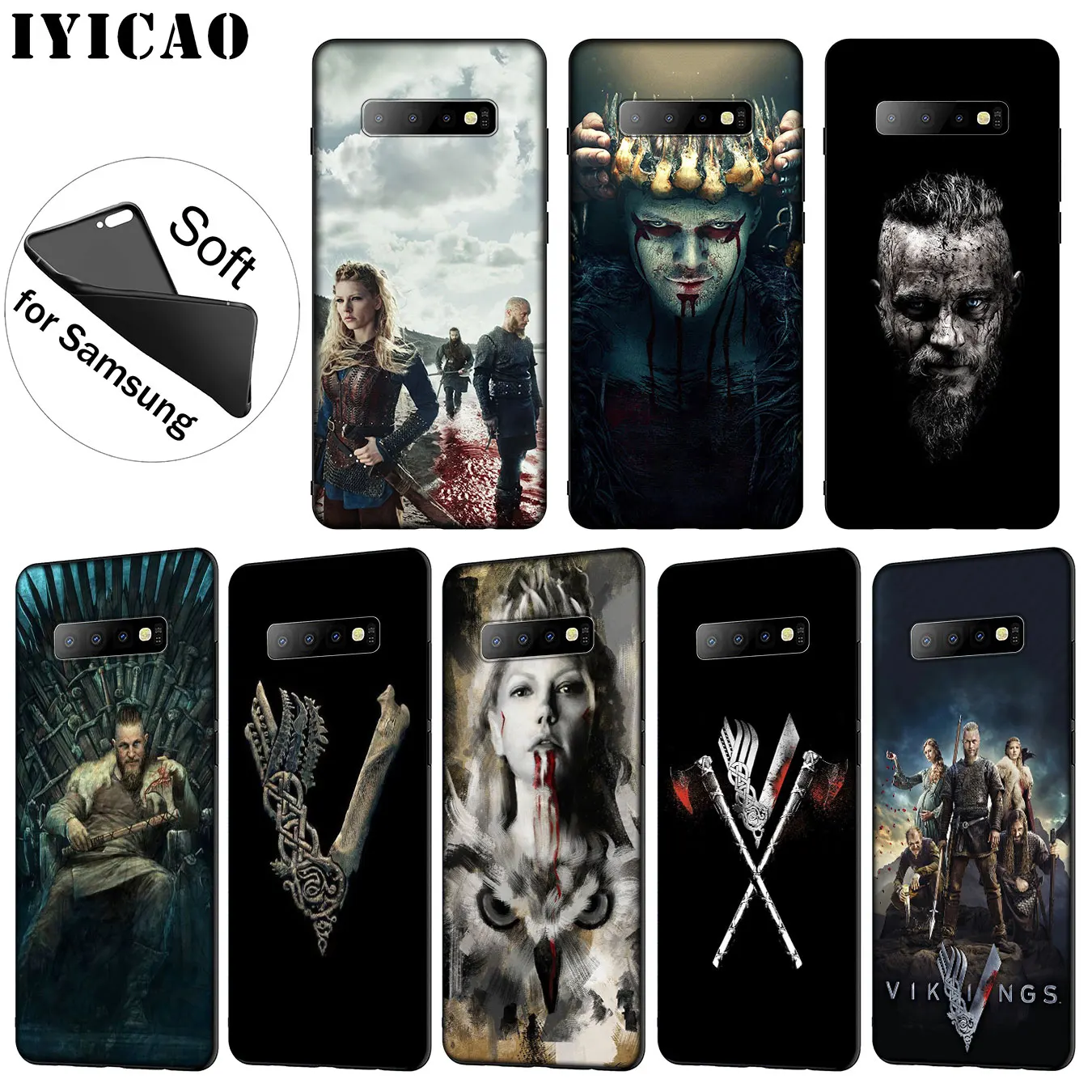 IYICAO Vikings TV Мягкий силиконовый чехол для телефона Samsung Galaxy S20 Ultra S10 Lite S9 S8 Plus S6 S7 Edge S10e
