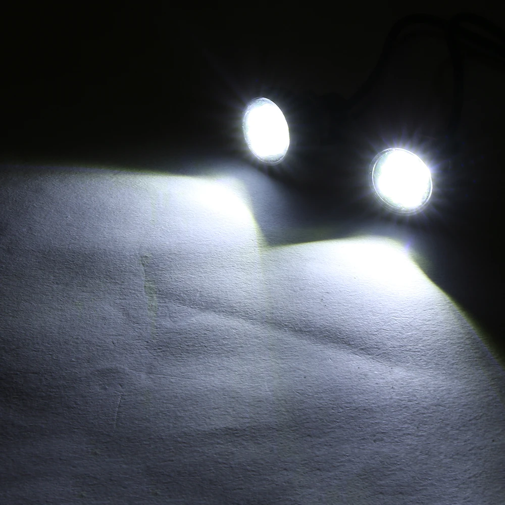 2 шт./пара белый 12 В 15 Вт Орлиный глаз светодиодный дневный ходовой резервный свет главный свет лампы