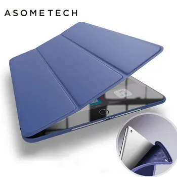 

Hot Tablet Back Cover Case For ipad Pro 10.5 Utra Slim Front Senior Pu Leather+Front Silicone Multi-Folding Magnetic Fundas Capa