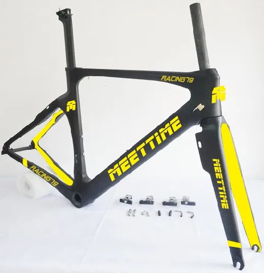 

MEETTIME Bicycle Aero Frame Carbon Road Frame Aero Internal Cable Routing Carbon Aero Bike Frame bb86