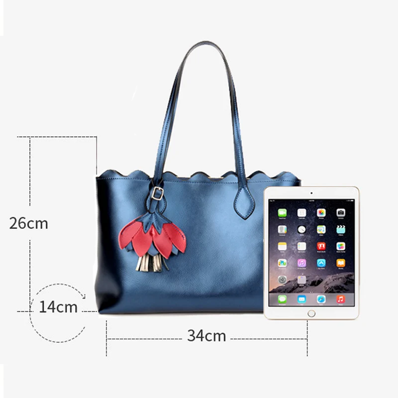 SMILEY SUNSHINE Genuine Leather Bag Female Large Shoulder Bag for Women Big Luxury Brand Women Leather Handbag Ladies Hand Bags SMILEY SUNSHINE Genuine Leather Bag Female Large Shoulder Bag for Women Big Luxury Brand Women Leather Handbag Ladies Hand Bags