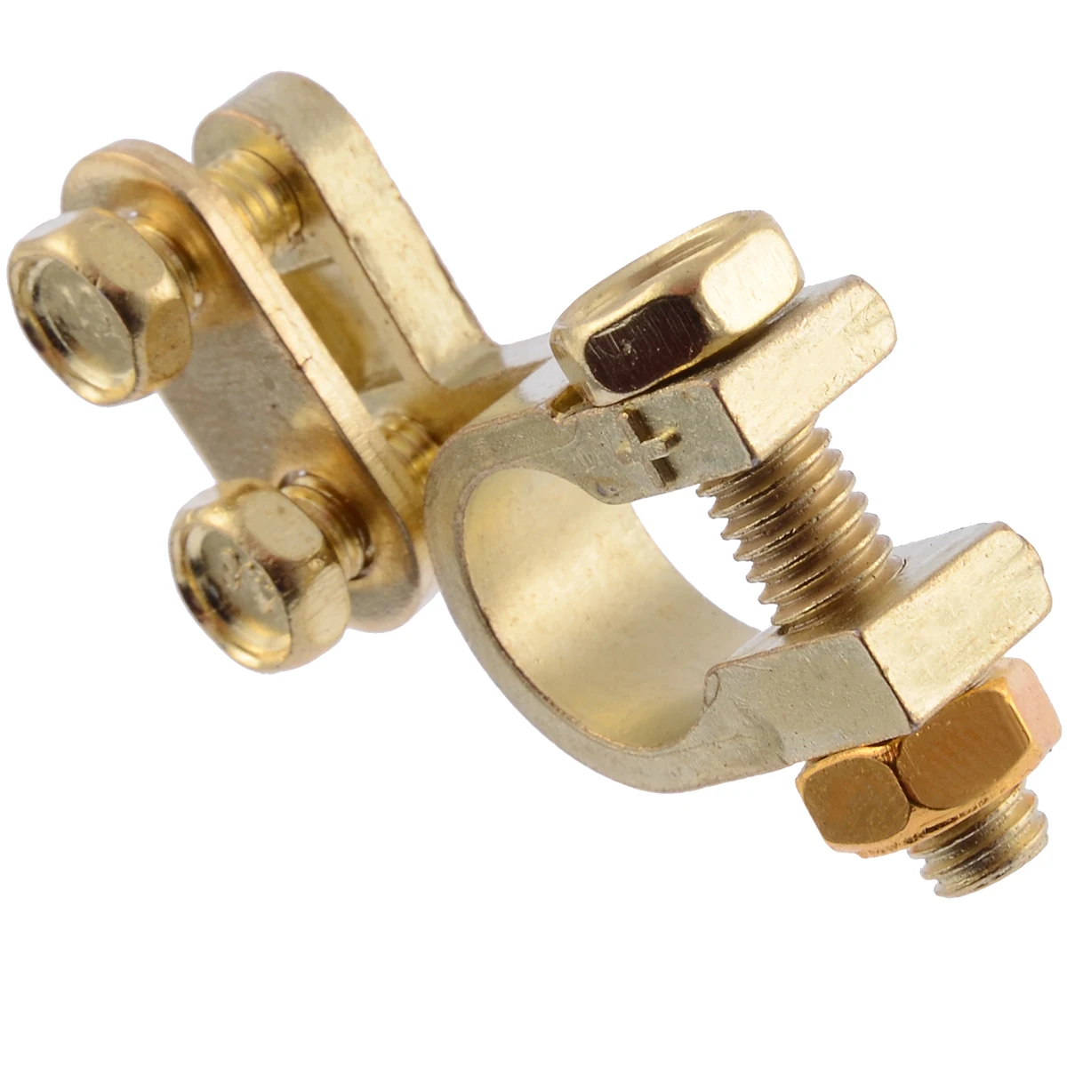 New Arrival 2Pcs 35mm Positive 34mm Negative Gold Plated Universal Car Battery Terminals Accessories