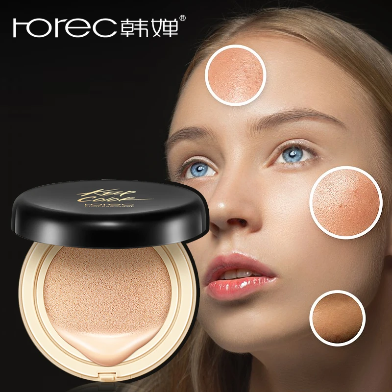 

ROREC BB & CC Cream Air Cushion Tone-Correcting Face Cream Concealer Makeup Foundation Isolation Primer Visibly Reduce Redness