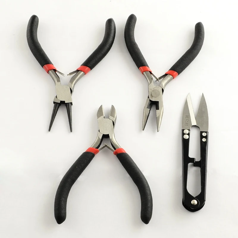 4pcs Steel Pliers Set Side Cutting Plier/Wire Cutter/Round Nose Plier