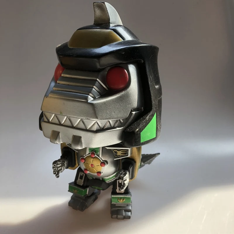 6 ''эксклюзивный Funko pop используется черный и золотой Dragonzord, могучий морфин винил Фигурка Коллекционная модель свободная игрушка - Цвет: Черный