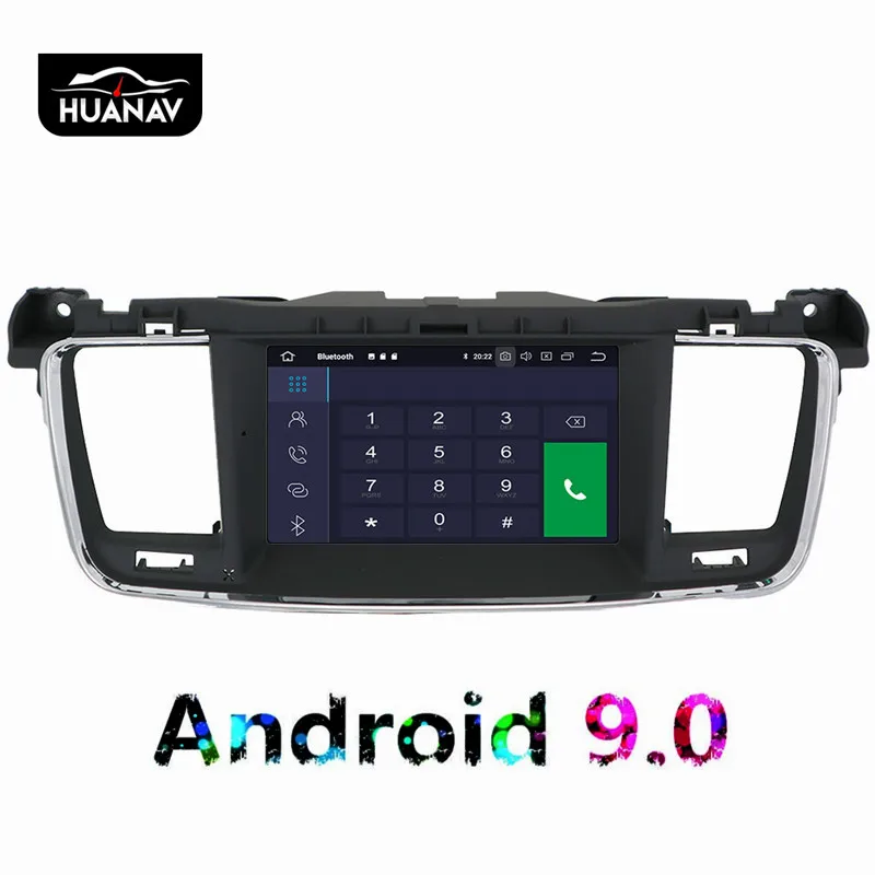 Top DSP Android 9.0 Car DVD player GPS navigation for PEUGEOT 508 2011-2014 Car radio player multimedia Screen auto stereo head unit 5