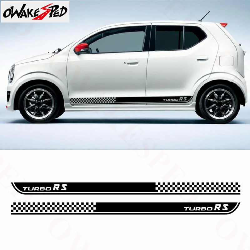 Спортивная турбо полосатая Автомобильная наклейка для Suzuki Alto RS гонки решетки