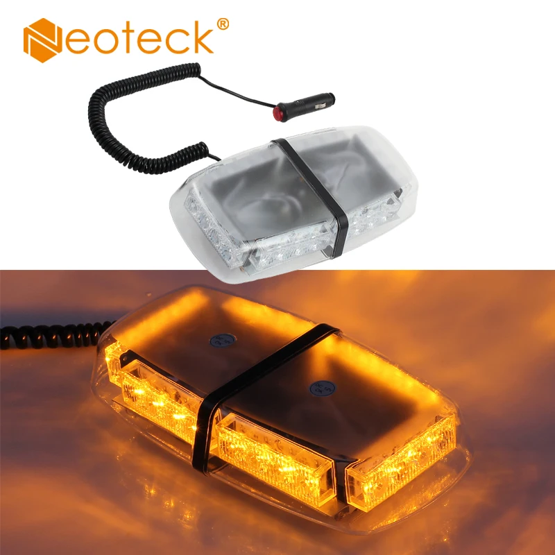 IP65 Waterproof 12V Amber LED 24W 24 LED illumination Bright Roof Light