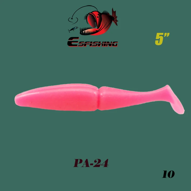 Рыболовная приманка Esfishing, мягкий набор, One Up Shad Easy shiner, 12,5 см, 40 шт., 18,5 г, Мягкая приманка, Blackbass, щука, Zander, окунь, бар - Цвет: PA24