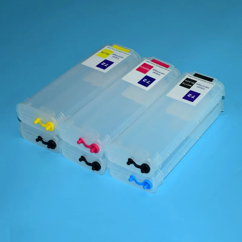 72 многоразовых картриджа для принтеров HP Designjet T610 T620 T770 T790 T795 T790PS HP72 T1100 1200 T2300 T1120|ink