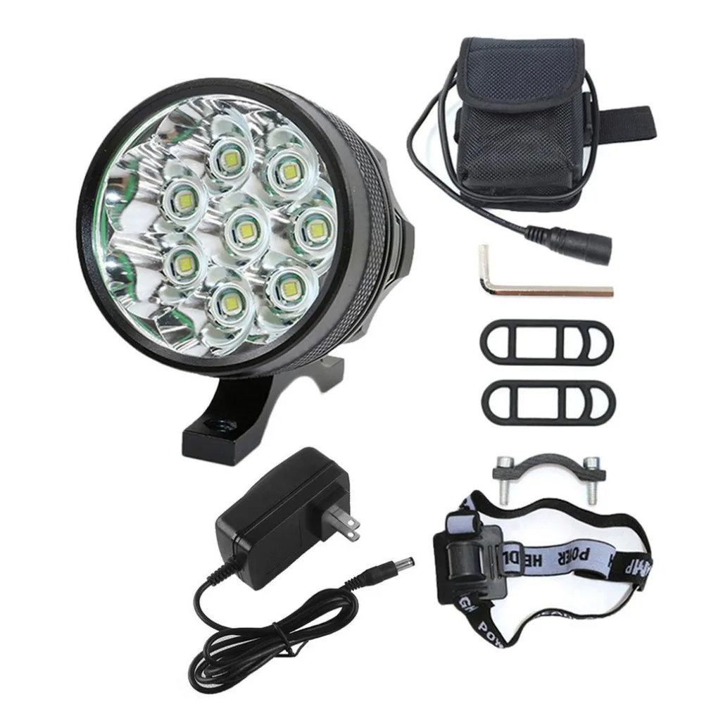 Flash Deal T6 LED Bicycle Head Lamp Universal Bike Front Light 3 Working Modes 9800LM Super Bright MTB Headlamp Torch for Night Cycling 0