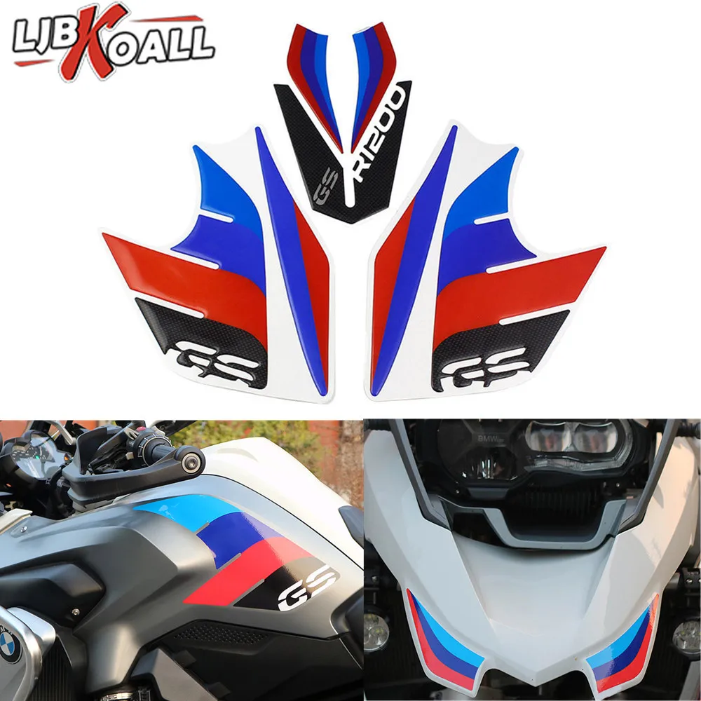 

R 1200 GS Tank Pad Decal Sticker Emblem Set Waterproof for BMW R1200GS 2013 2014 2015 2016 Motorcycle Accessories Wholesale