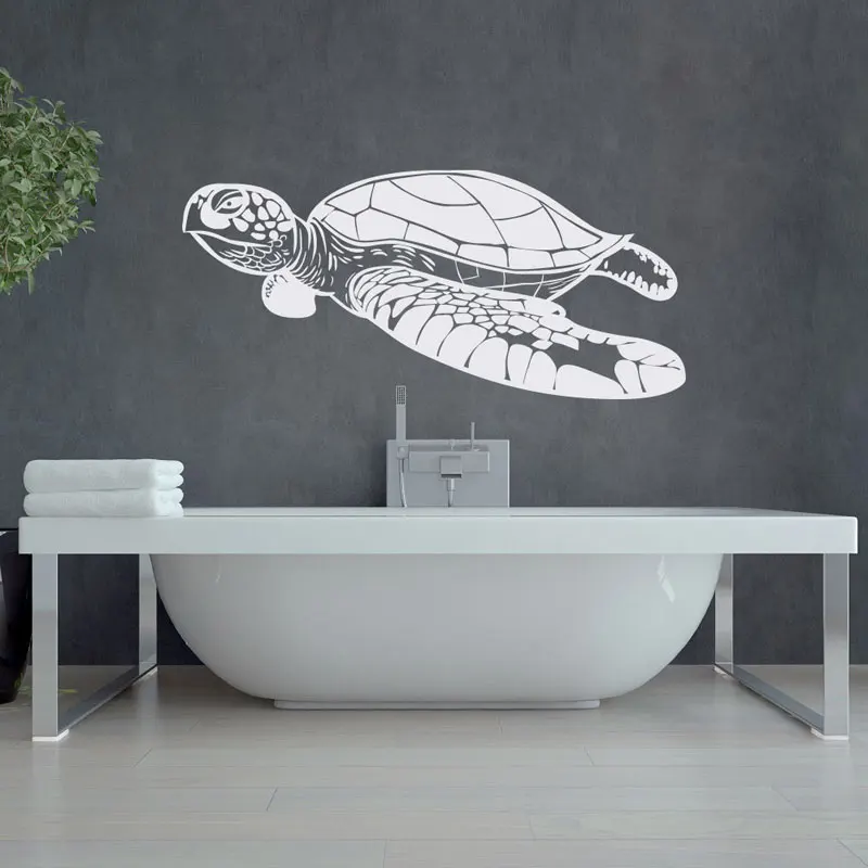 Nautical Ocean Turtle Animals Home Decor Bathroom Wall Sticker Vinyl