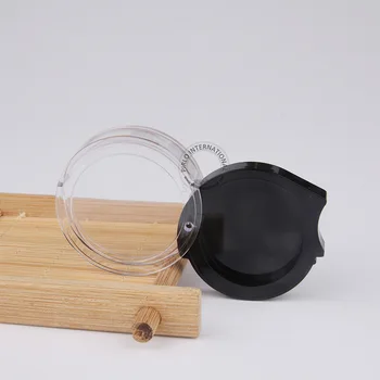 

Makeup Tools For Women 2g Plastic Eye Shadow/Powder/Blush Jar 2ml Black+Clear Cosmetic Packaging Pot Box 100pcs Free Shipping