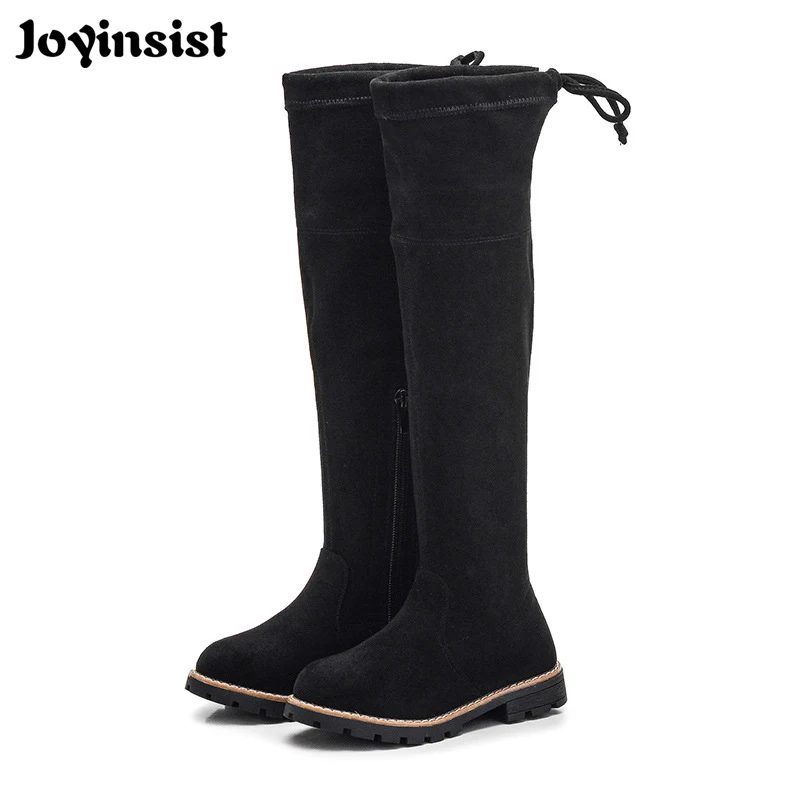 

2018 Winter New Children's Boots Girls Knee Boots Warm Child Korean Wild Children's Shoes Girls Shoes