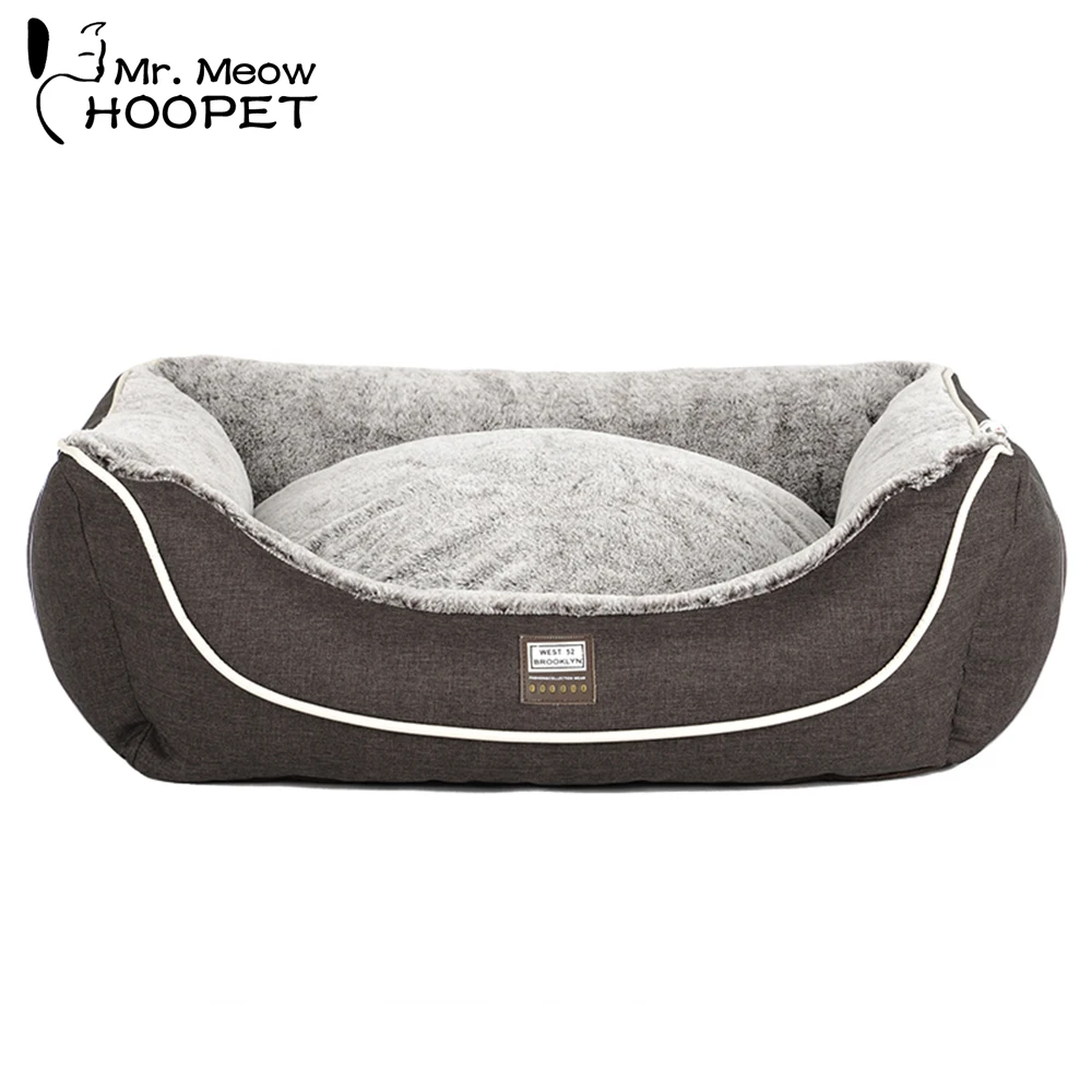 

Hoopet Pets Dog Bed Kennel Dog House Cat Cushions Soft Large Dogs Cat Pet Supplies