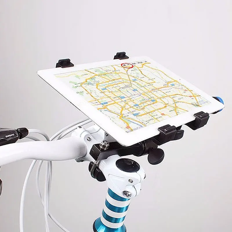  Universal Fahrrad Halterung Motorrad Tablet PC Ständer Halter Aluminium Legierung 360 Grad Rotieren