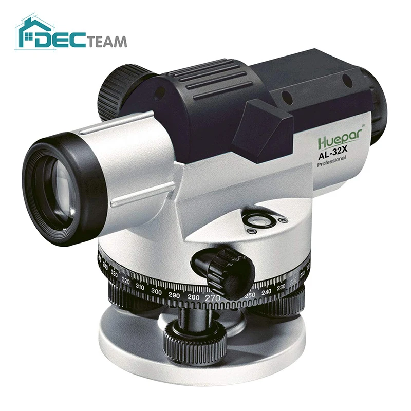 

DEC TEAM Automatic Optical Level with Self-Leveling Magnetic Dampened Compensator Height/Distance/Angle Measuring Tool 120m