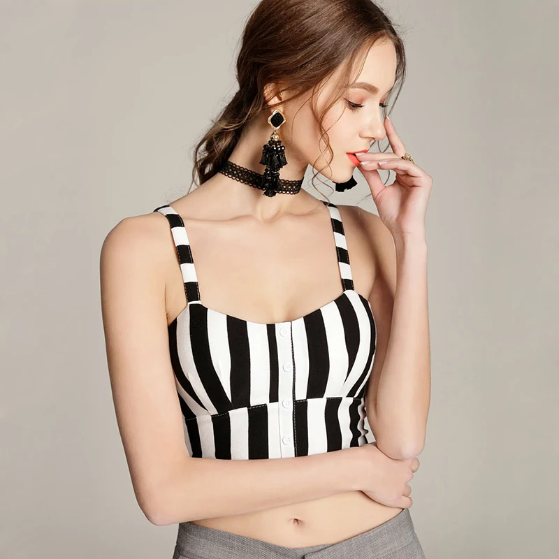 УКОРОЧЕННЫЙ ТОП Mujer Camisole майка на лето 2019 модный сексуальный жилет бретелях