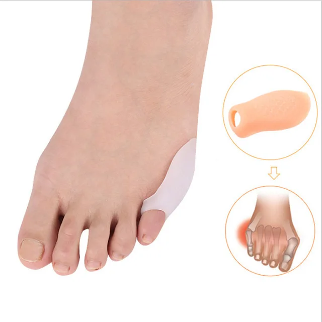

1Pair Little Toe Thumb Daily Use Silicone Gel Toe Bunion Protector Foot Care Finger Toe Separator Hallux Valgus Toe Corrector