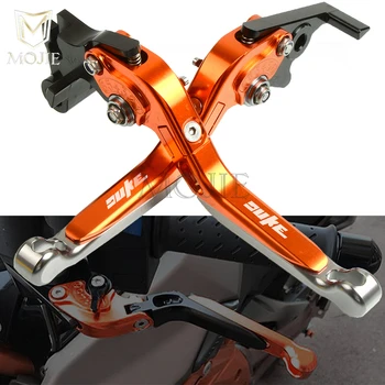 

For KTM 690 SMC SM Duke 640 LC4 Supermoto 2007-2013 2012 Motorcycle Lever CNC Adjustable Folding Extendable Brake Clutch Levers