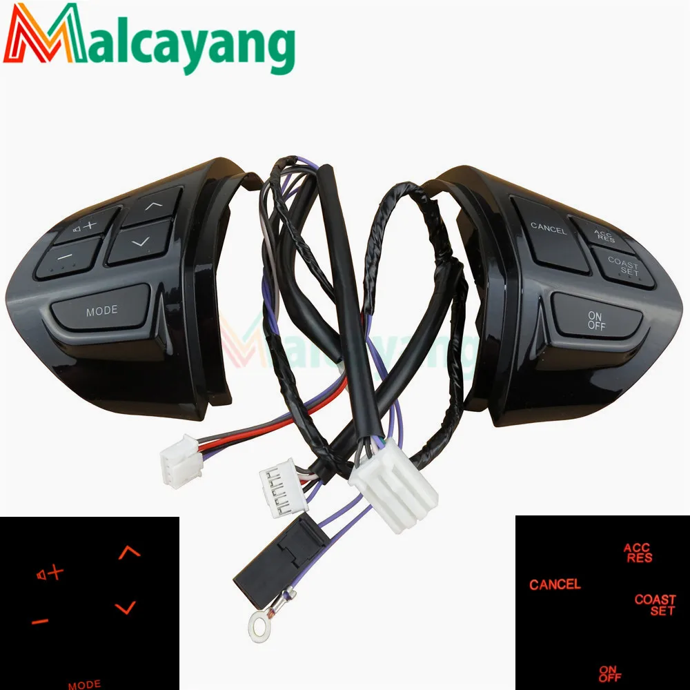 For Mitsubishi ASX Outlander XL 07-12 Steering Wheel Cruise Control Buttons Remote Control Volume Switch car accessories Black