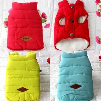 

American classic cotton vest Qiu dong outfit pet dog clothes coat clothes cat small dogs teddy winter