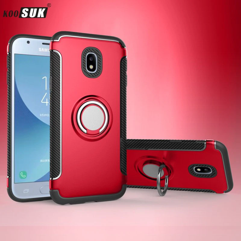 

J7 2017 Case For Samsung Galaxy J730F Case J730 shockproof With finger ring Holder Phone Back Cover J7 Pro coque