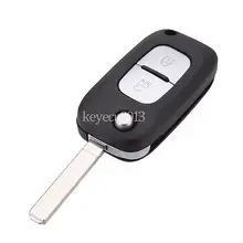 Keyless Entry Folding Flip Remote Key Fob 2 Button 433MHz ID46 Chip for Renault