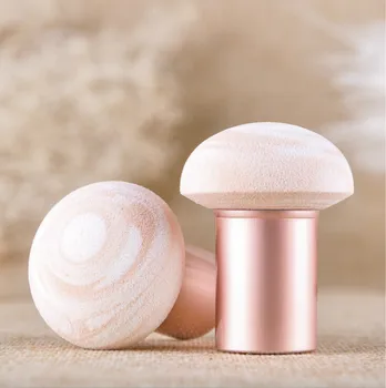 

HENLICS Cute Mushroom Make Up Puff Loose Powder Puff Dry Wet Use Puff