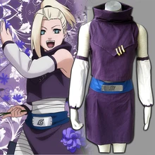 NARUTO Anime Cosplay Ino Yamanaka Disfraces de Halloween Party Cloth Tops + Falda + Correa + Mangas