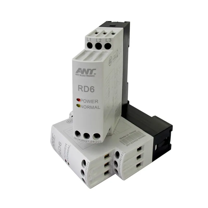 

High low voltage production relay, ANT electronic 3 phase voltage monitoring protective relay RD6