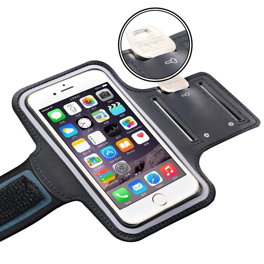 Outdoor Arm Pack Fashion Riding Waterproof Wrist Polyester Transparent Finger Bag Touch Screen Phone Bag Mobile Phone Armband