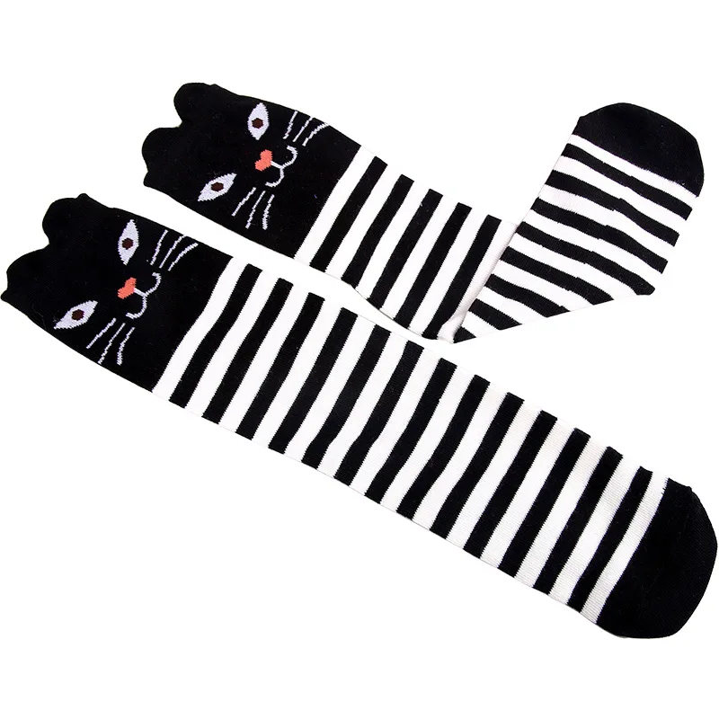 Хлопковые гольфы в Корейском стиле для девочек милые женские носки с изображением обезьяны и бегемота детские носки гетры для девочек