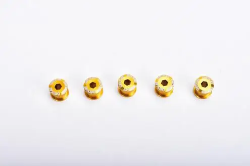gold Deckas велосипедная система болт 2X цепное кольцо велосипедные болты дорожный горный велосипед винт с кривошипом один диск положительного и отрицательного винта - Цвет: gold