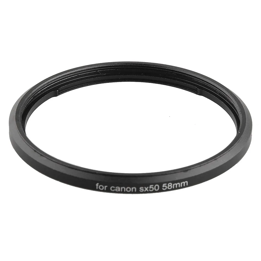 

Metal Bayonet to 58mm Thread UV CPL Filter Mount Lens Adapter Ring for Canon Powershot SX520 SX40 SX50 SX60 HS Digital Camera