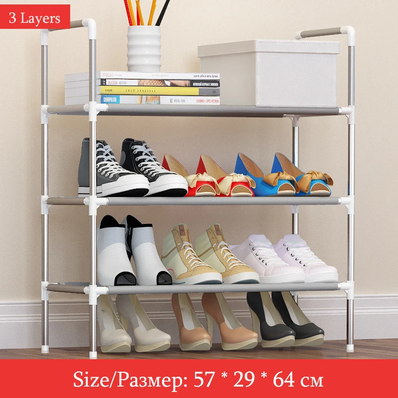 Simple Metal Iron Shoe Shelves Multi-layers School Dormitory Shoe Storage Rack Home Entrance sapateira Shoe Cabinet