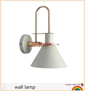 

YOU Nordic wall lamp Bedside lamp Bedroom Modern living room Walkway Staircase Simple iron belt wall lamp LED lamp