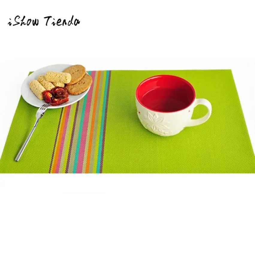 

Placemat Non-slip Heat coaster Desktop Modern Waterproof Western Food Mat Pot Holder table mat decorations Kitchen Accessories