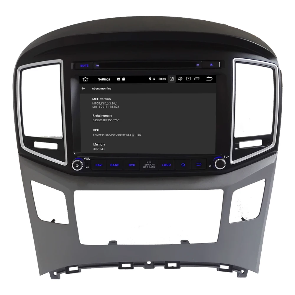 Discount KLYDE 8" 4G Android 8.0 Octa Core PX5 4GB RAM 32GB ROM BT Car DVD Multimedia Player Stereo For Hyundai H1 Grand Starex 2016 2017 4