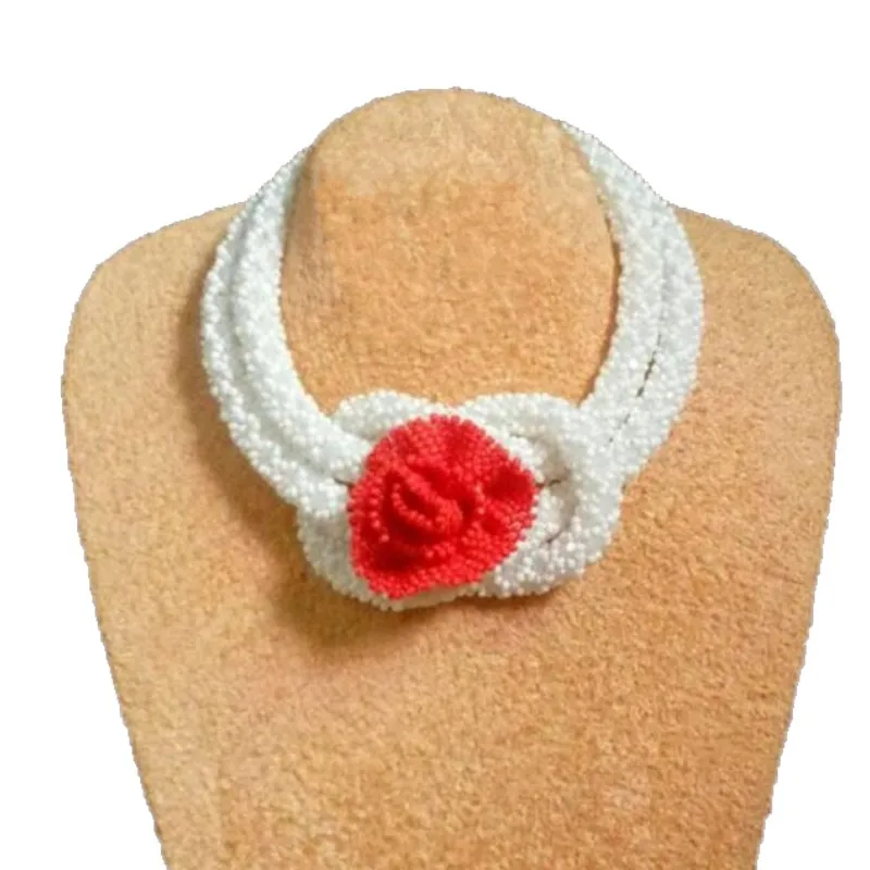 Дудо изделия Новый Fine Jewelry наборы для Для женщин с красным цветком Африки Нигерии