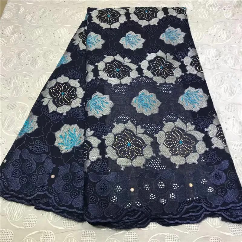 

High Quality Swiss Voile Lace African Dry Lace Materials Cotton Polish Lace For Men Best Selling Swiss Voile Lace With Stones WD