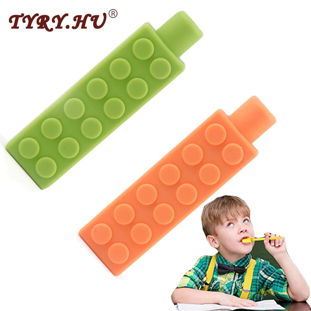 TYRY.HU child teether food grade silicone pen cap toxic free safe