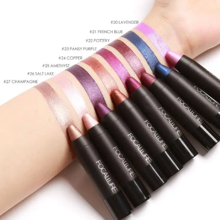 

2018 New FOCALLURE Metal color Lipstick Pen 3g Silky Easy To Wear Long-lasting 3 Color Optional