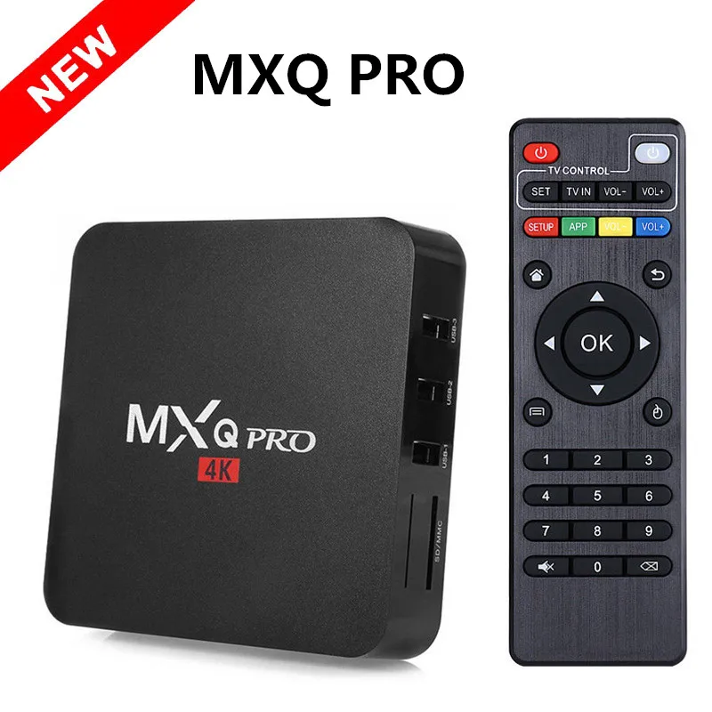 

MX PRO Android 7.1 TV Box RK3229 Quad Core 2GB/16GB H. 265 4K MXQ PRO 2.4GHz WiFi Media Player Set top box