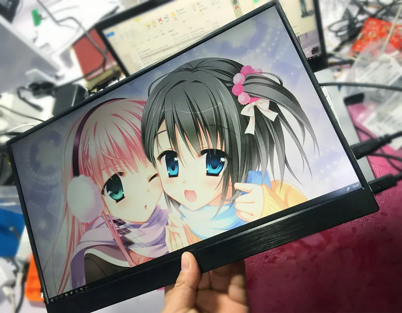 

E&M 15.6 Inch IPS Screen Infinity Edge 1920*1080 IPS USB Type C Game Display Monitor for Xbox PS4 Player Car HDMI