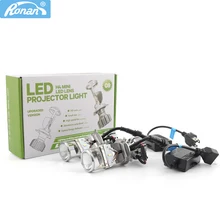 RONAN Mini 55W H4 LED hi lo car headlight bi led projector lens G9 5500K Super brightness for cars