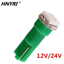 10x24 V 12V T5 smd 5050 Приборная панель автомобиля внутренний светильник Светодиодная приборная панель противотуманная фара желтый/белый/красный/синий/зеленый/розовый/голубой